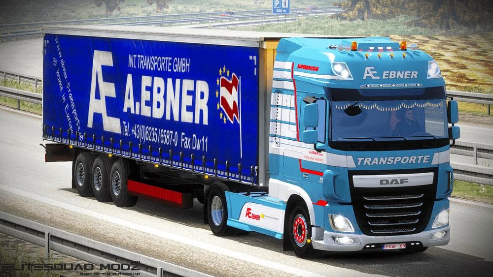 A.EBNER TRANSPORTE DAF XF EURO 6 TRUCK – Skins mod for Euro Truck Simulator 2