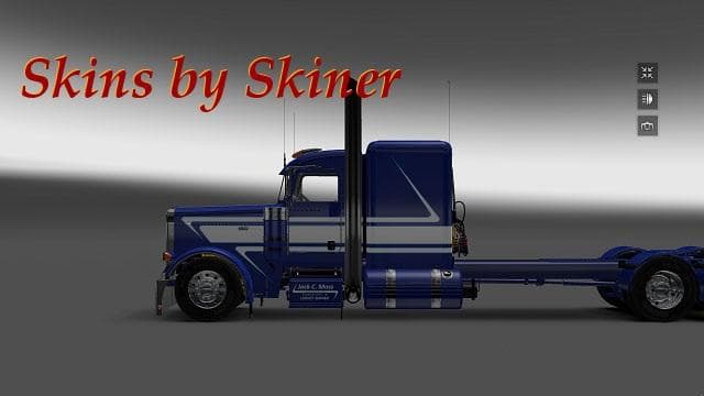 PETERBILT 389 JACK C. MOSS TRUCKING INC. SKIN – Skins mod for Euro Truck Simulator 2