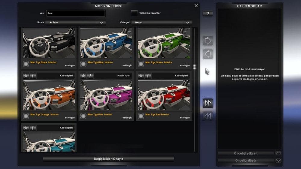MAN TGX INTERIOR PACK – Other mod for Euro Truck Simulator 2