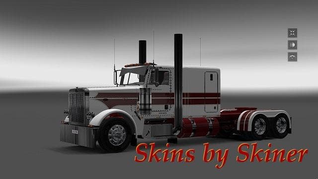 PETERBILT 389 WHITE KNIGHT SKIN – Skins mod for Euro Truck Simulator 2