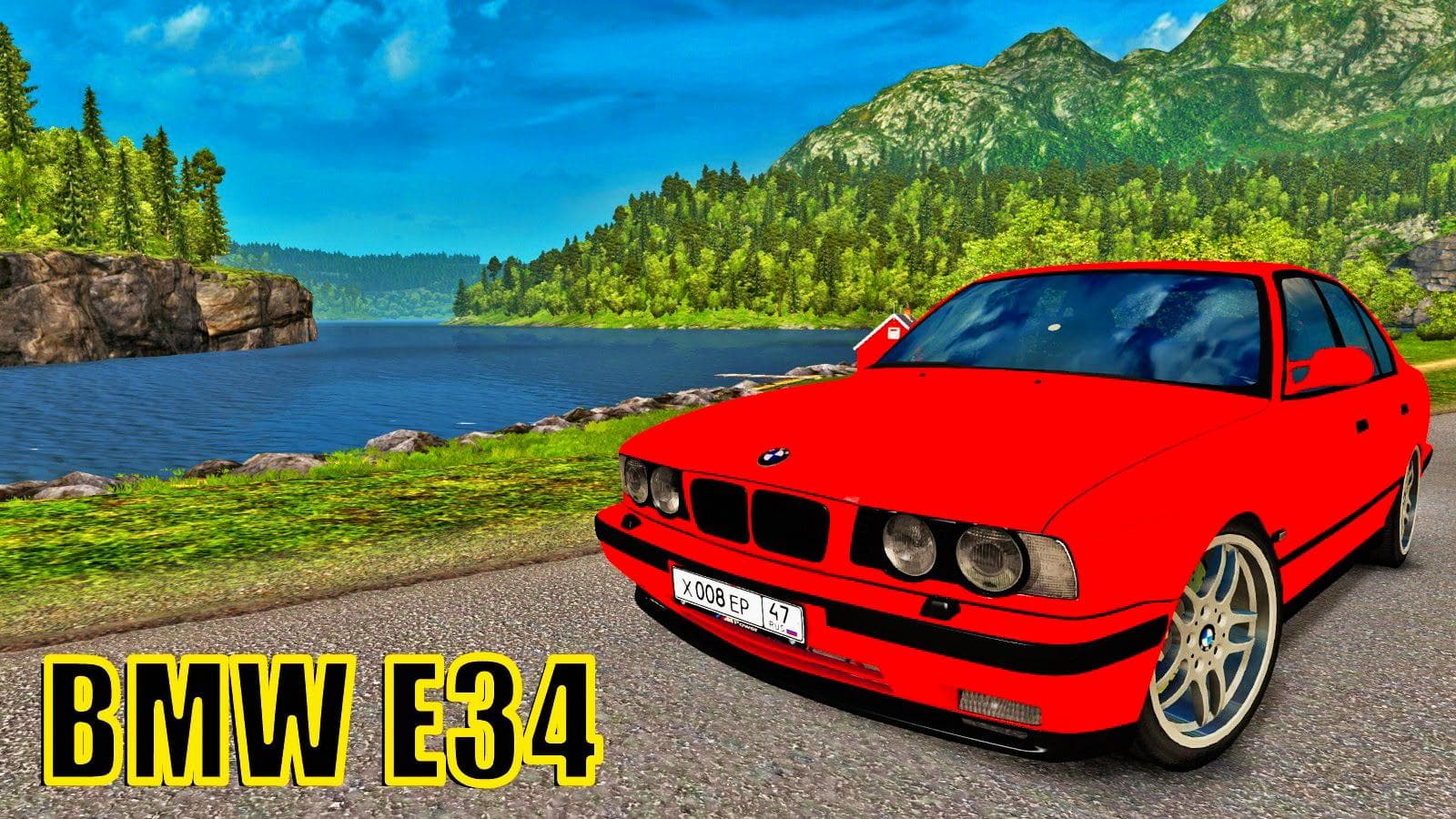BMW E34 + INTERIOR V1.0 – Parts mod for Euro Truck Simulator 2