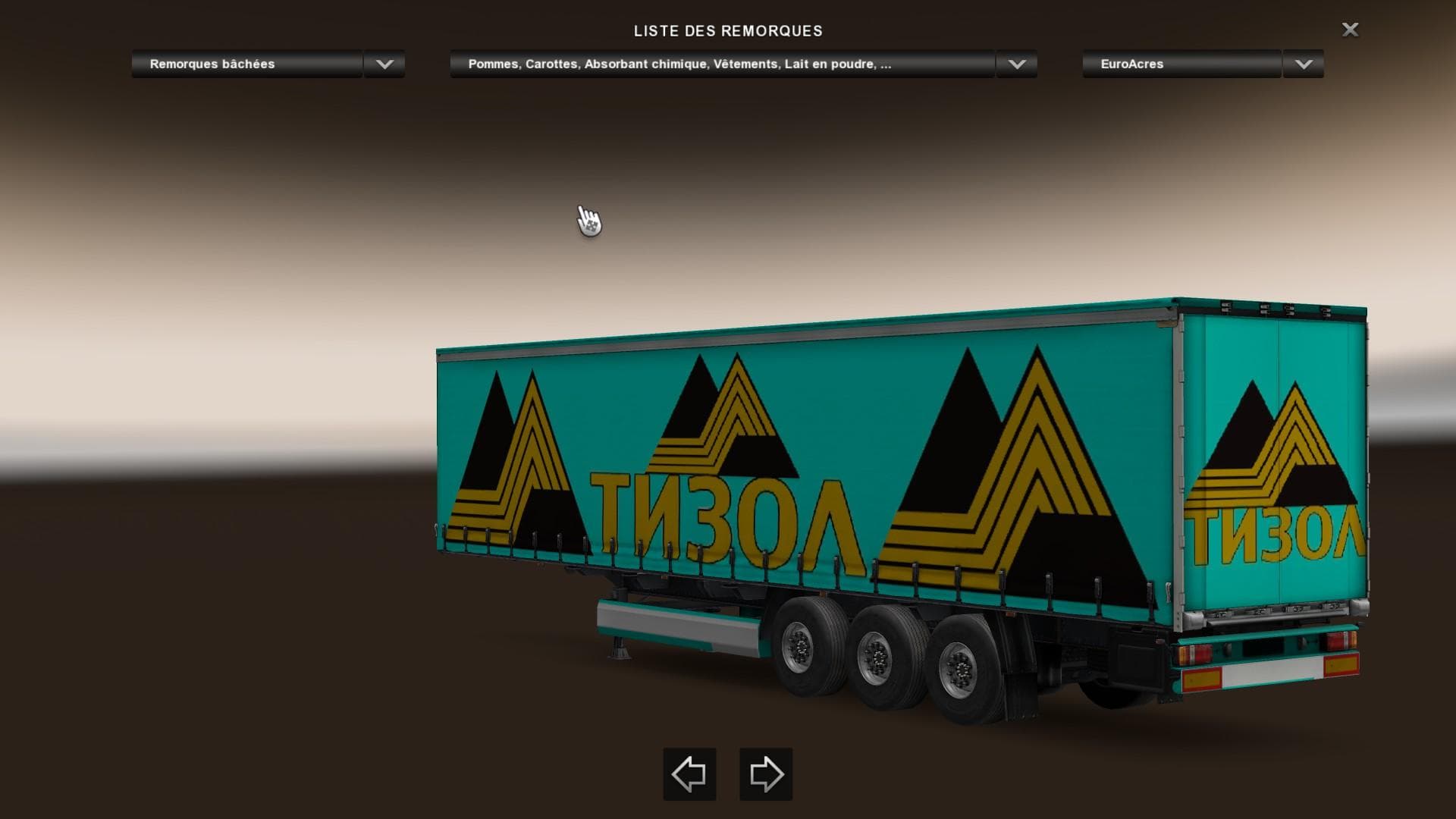 TIZOL TRAILER 1.22 – Trailers mod for Euro Truck Simulator 2