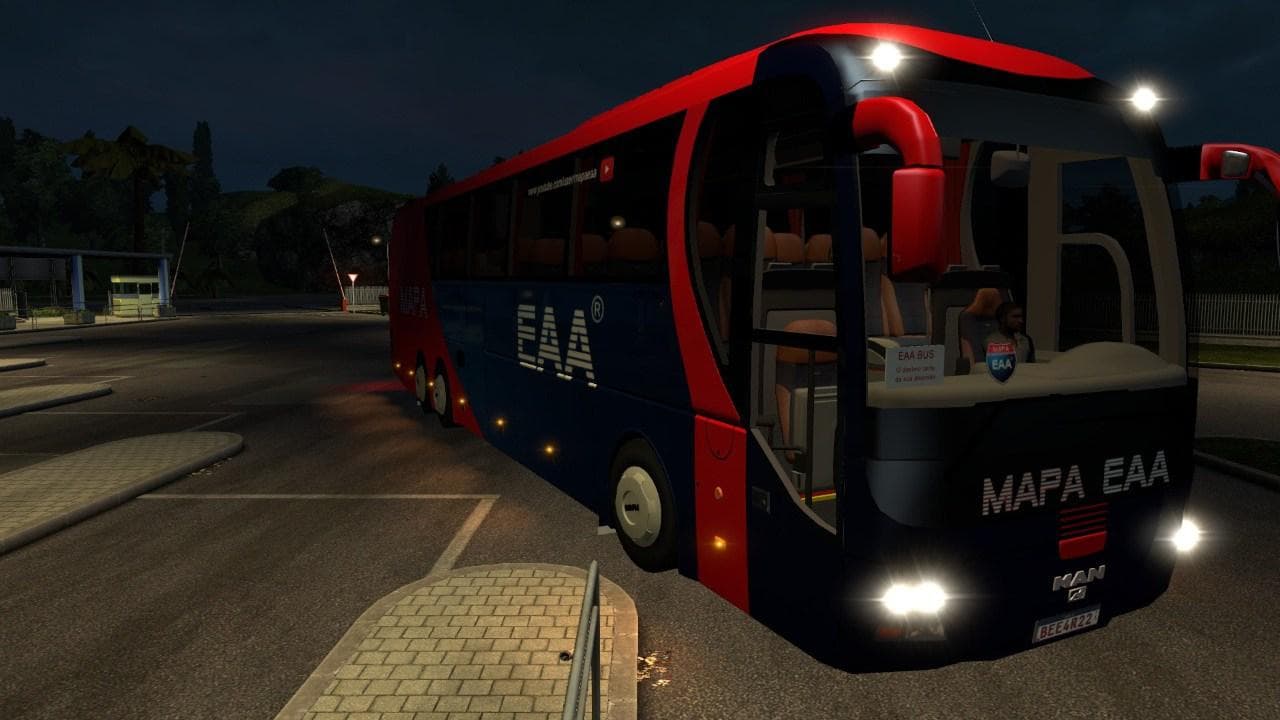 EAA BUS MAP 1.8 1.22 – Maps mod for Euro Truck Simulator 2