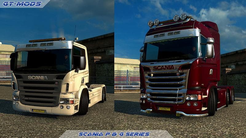 GTM P & G SERIES CABS FOR RJL’S SCANIA R & STREAMLINE V2.5 – Parts mod for Euro Truck Simulator 2