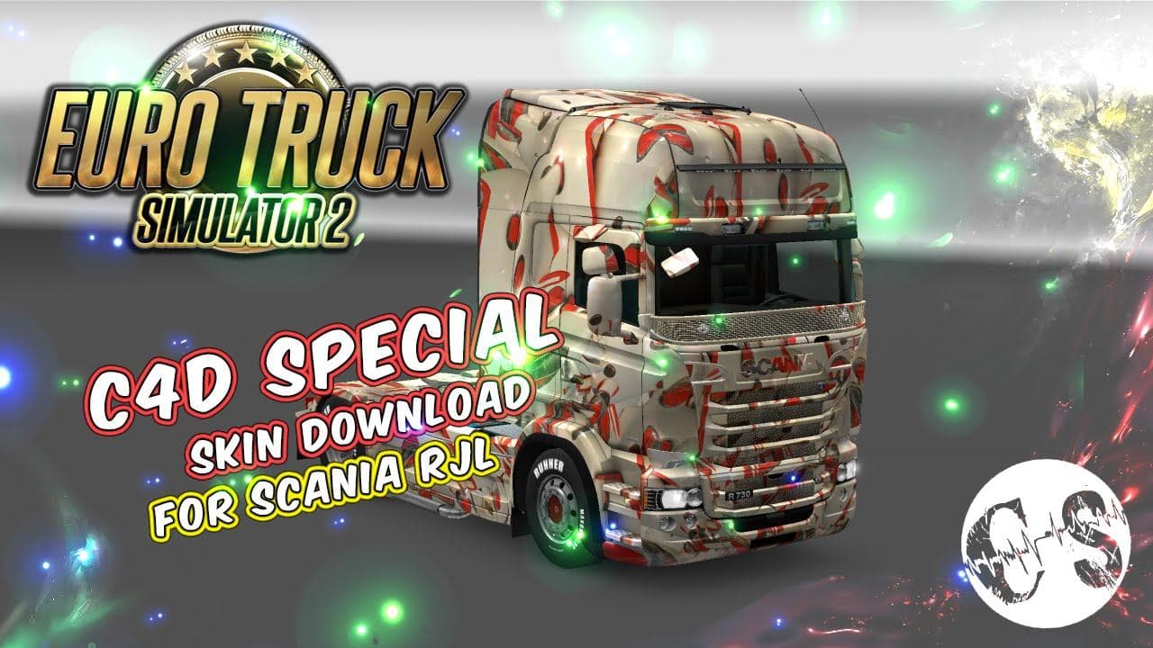 SCANIA RJL C4D SPECIAL SKIN – Skins mod for Euro Truck Simulator 2