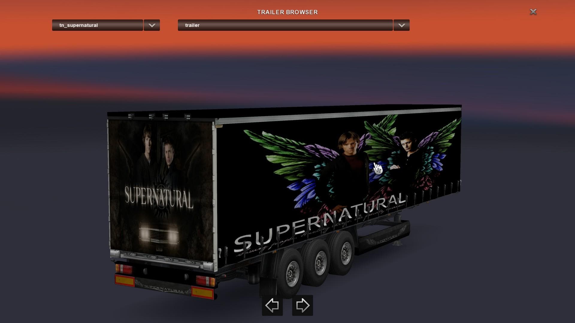 SUPERNATURAL 1.22.X – Trailers mod for Euro Truck Simulator 2
