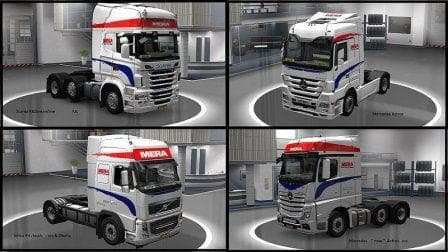 SKIN PACK MERA TRANS & BOERS TRANSPORT 1.22 - ETS2 mods download – skins screenshot 2
