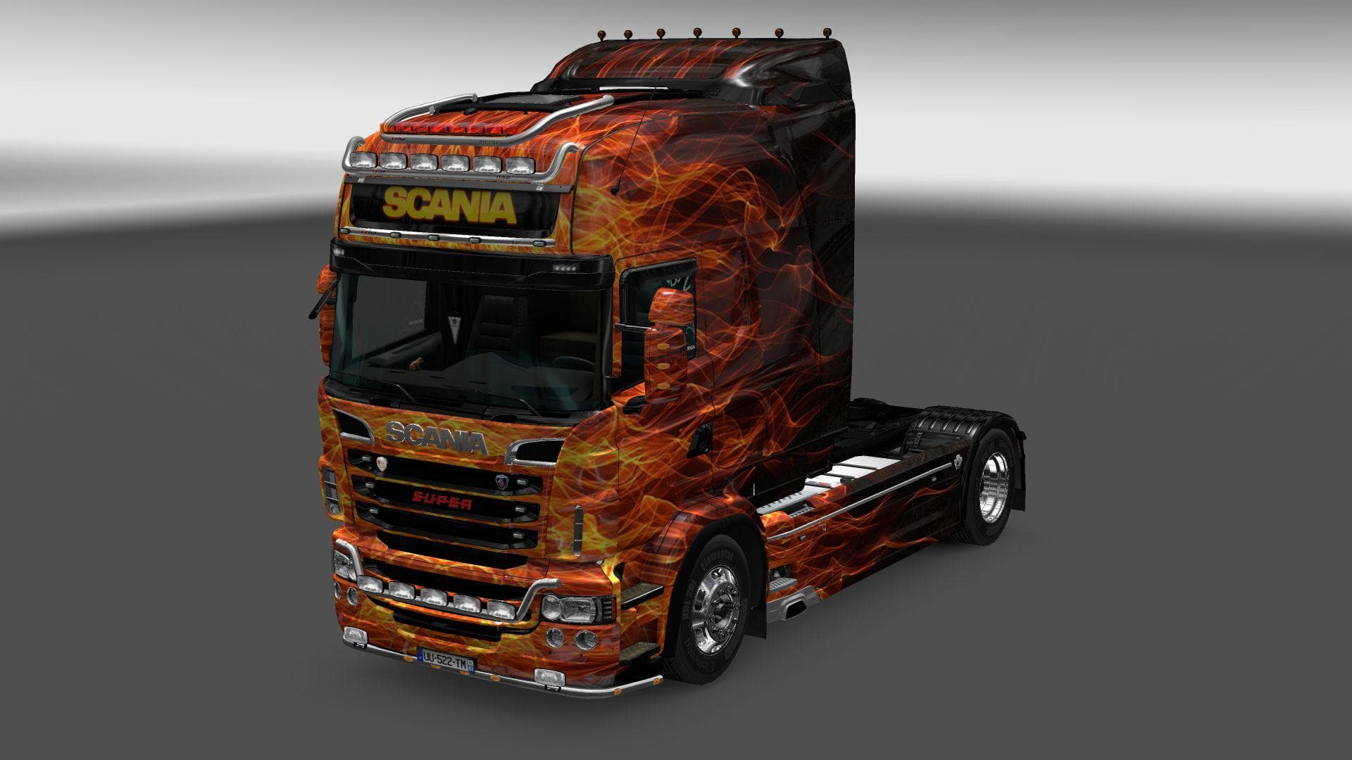 SCANIA RS RJL FIRE SKIN 1.22 – Skins mod for Euro Truck Simulator 2