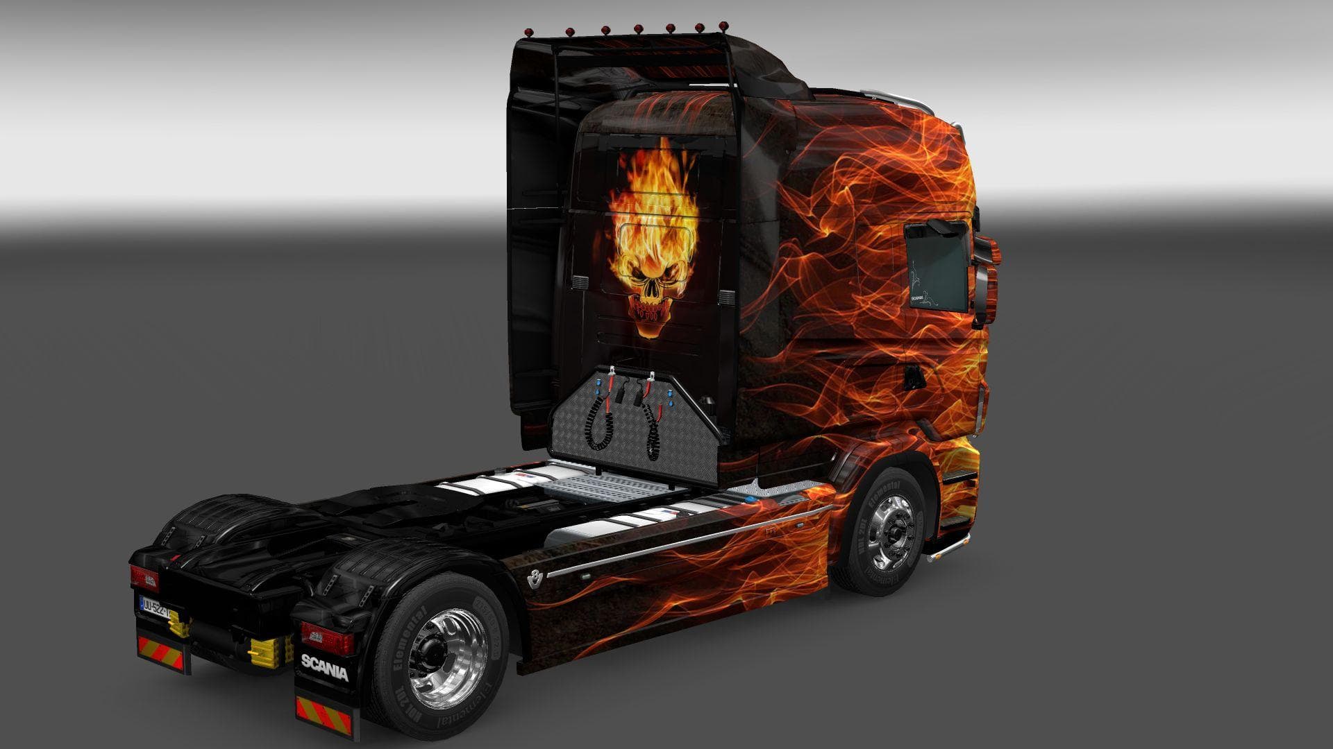 SCANIA RS RJL FIRE SKIN 1.22 - ETS2 mods download – skins screenshot 2