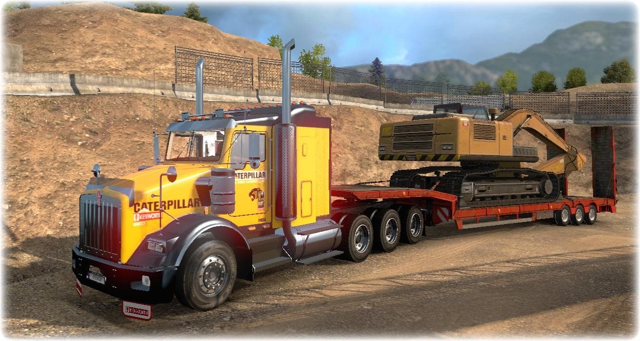 KENWORTH T800 CAT SKIN 1.22 – Skins mod for Euro Truck Simulator 2