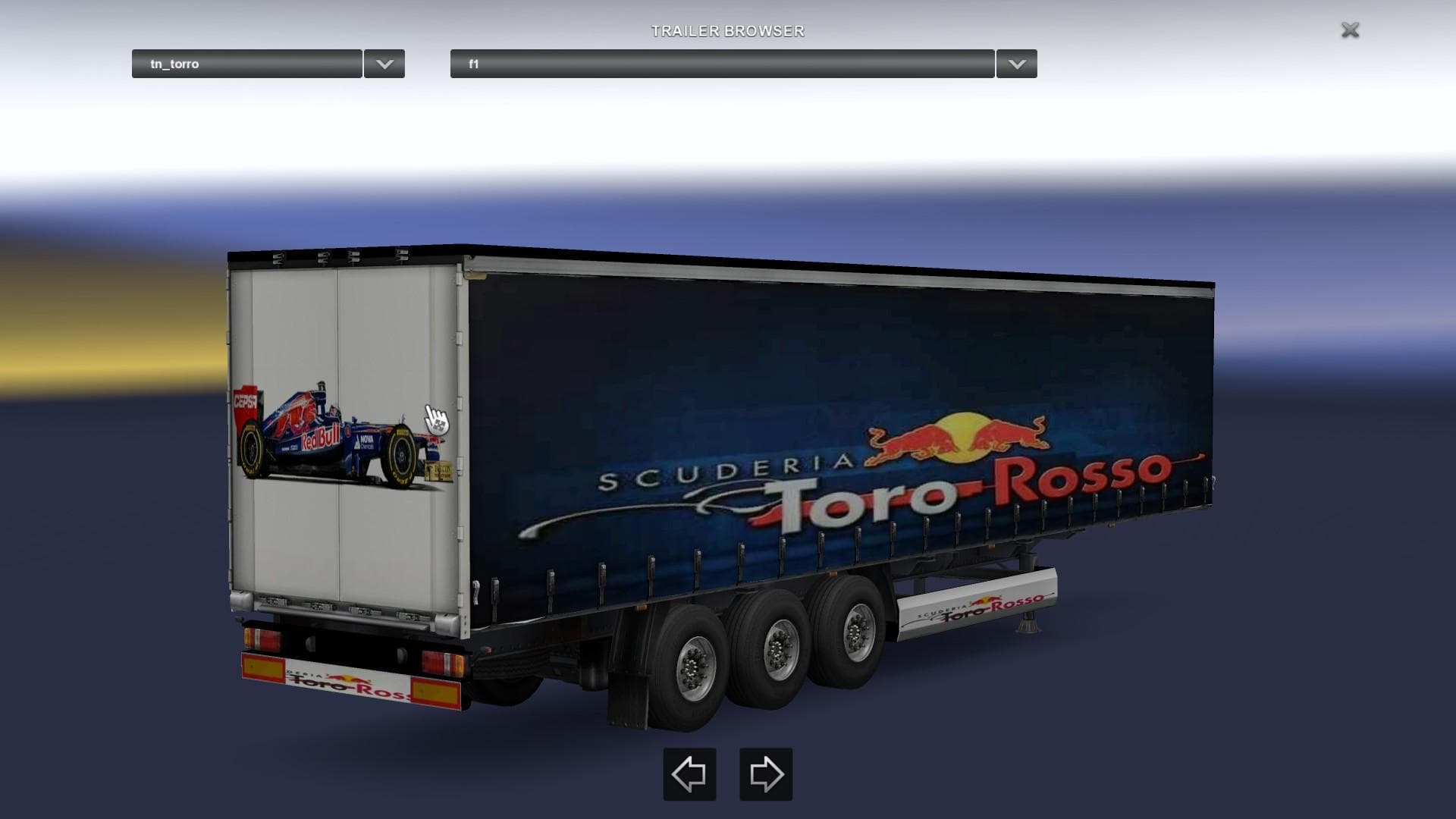 F1 TRAILERS 1.22 – Trailers mod for Euro Truck Simulator 2