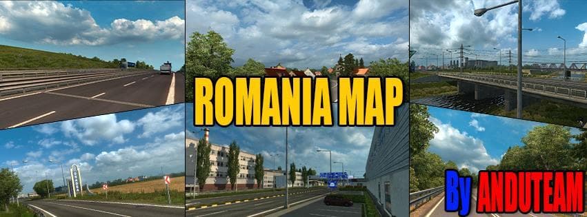 ROMANIA MAP ANDUTEAM 1.02 – Maps mod for Euro Truck Simulator 2