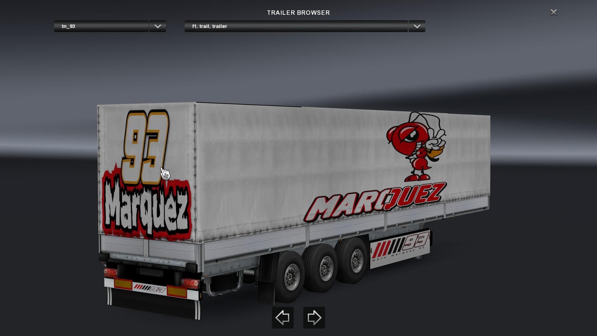 MARQUEZ TRAILER 1.22 – Trailers mod for Euro Truck Simulator 2