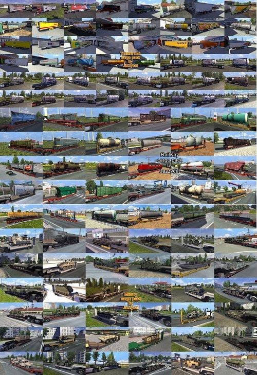 ADDONS FOR THE TRAILERS & CARGO PACKS V3.7 FROM JAZZYCAT – Trailers mod for Euro Truck Simulator 2
