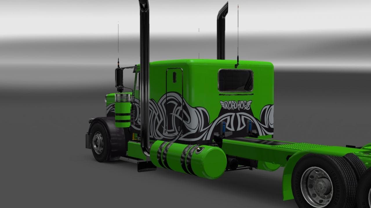 PETERBILT 389 ROAD HOG SKIN 1.22 - ETS2 mods download – skins screenshot 2