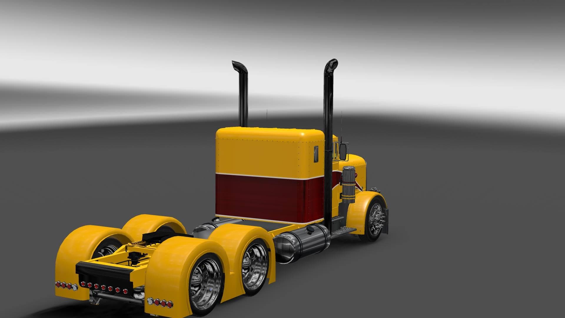 PETERBILT 351 YELLOW PERIL SKIN 1.22 - ETS2 mods download – skins screenshot 2