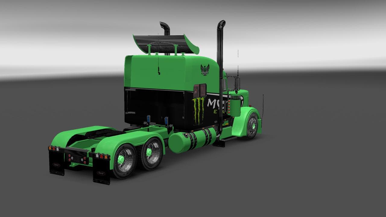 PETERBILT 389 MONSTER ENERGY SKIN 1.22 – Skins mod for Euro Truck Simulator 2