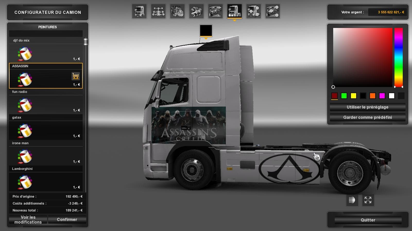 ASSASSIN'S CREED SKIN - ETS2 mods download – skins screenshot 2