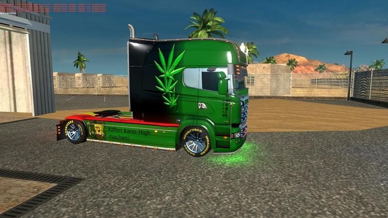 SCANIA RJL CANNABIS SKIN 1.22.X – Skins mod for Euro Truck Simulator 2