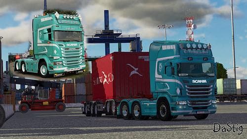 SCANIA RS RJL C.VERBIST & SON SKIN 1.22 - ETS2 mods download – skins screenshot 2
