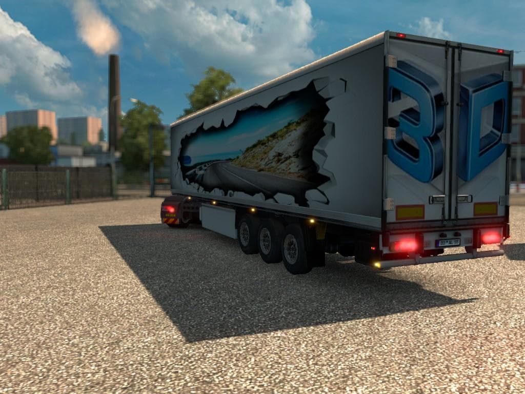 3D TRAILER 1.22 – Trailers mod for Euro Truck Simulator 2