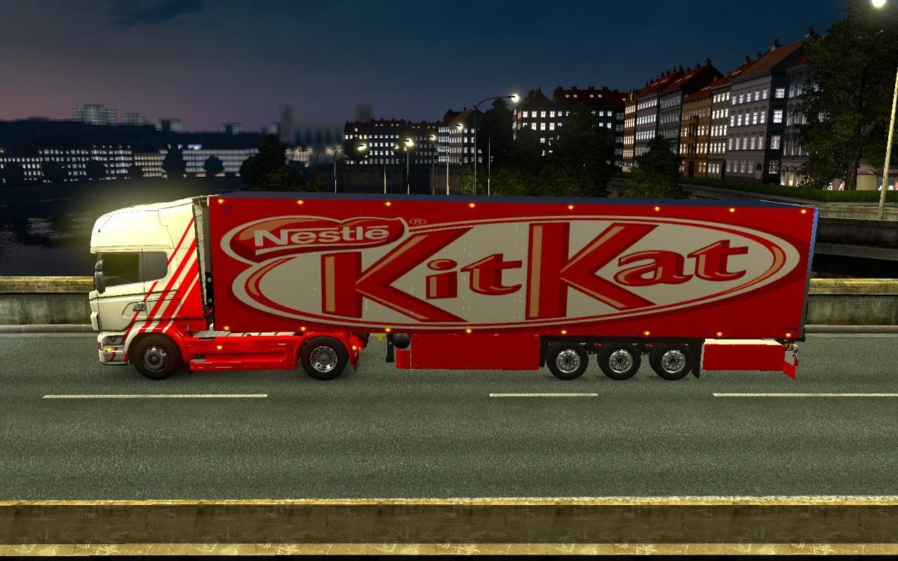 NESTLE KITKAT TRAILER 1.22 – Trailers mod for Euro Truck Simulator 2