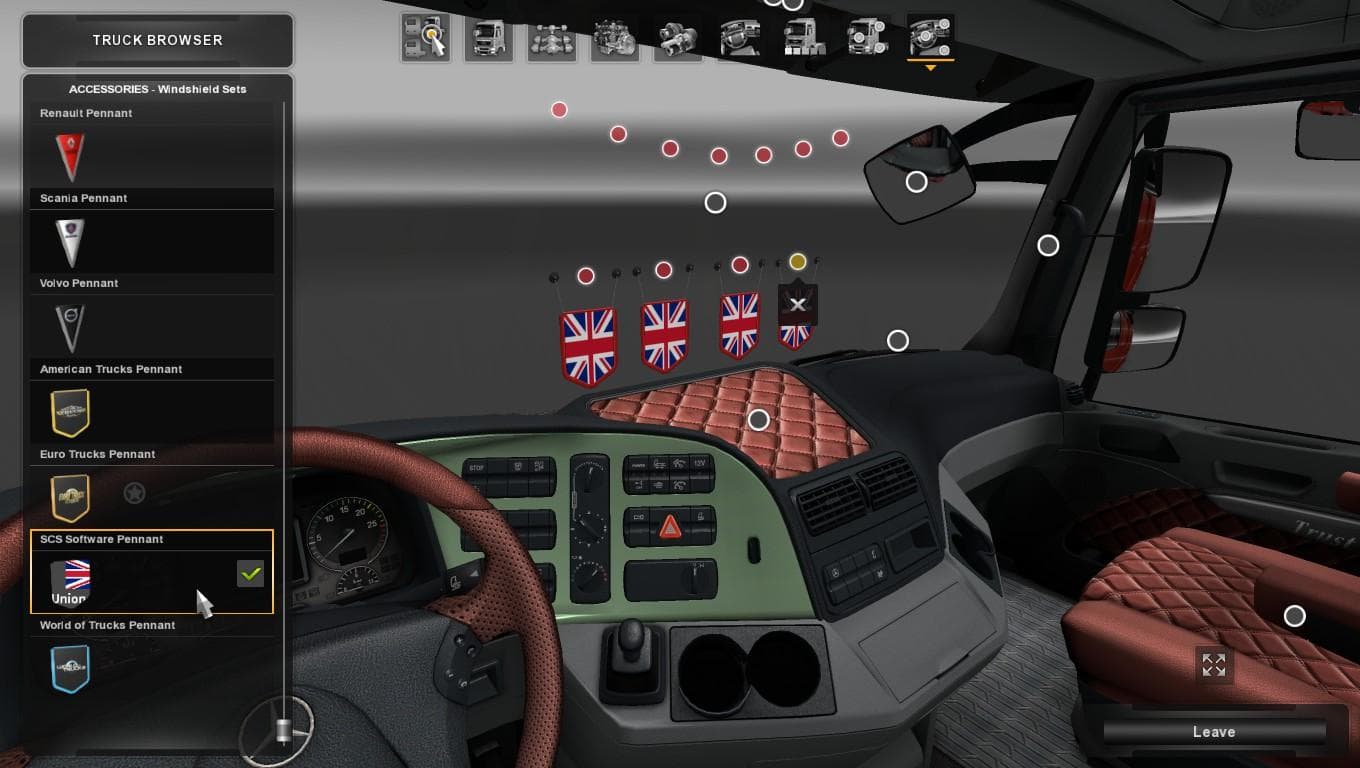 UNION JACK FLAG PENNANT – Skins mod for Euro Truck Simulator 2