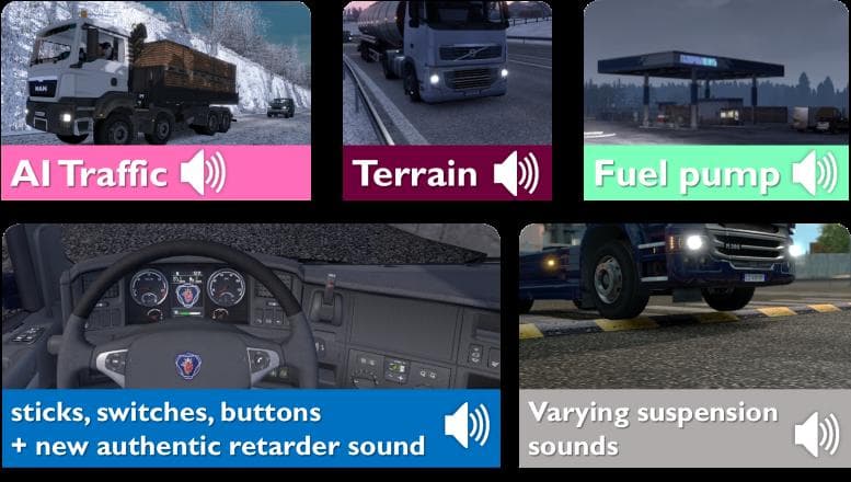 SOUND FIXES PACK V11.8 - ETS2 mods download – sounds screenshot 2