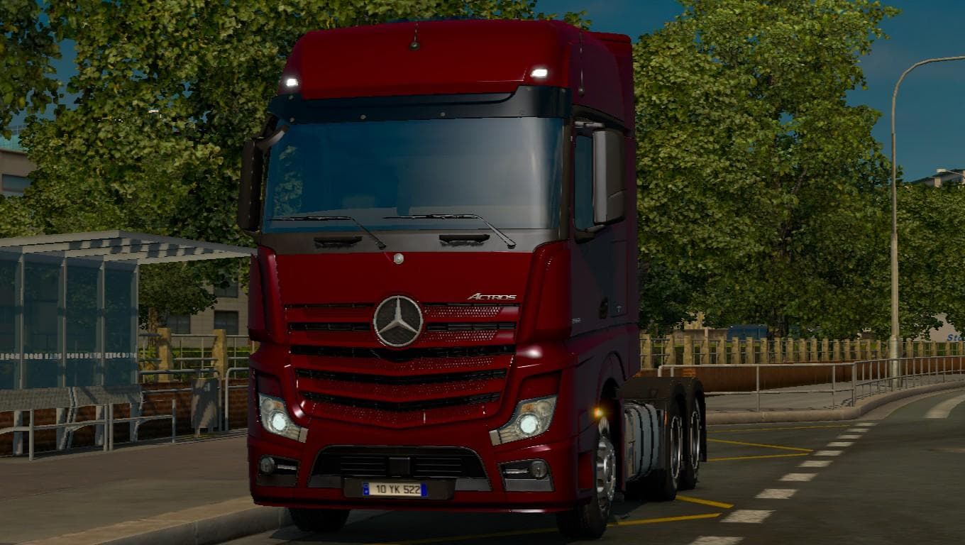 MERCEDES HORN MOD 1.22 – Sounds mod for Euro Truck Simulator 2