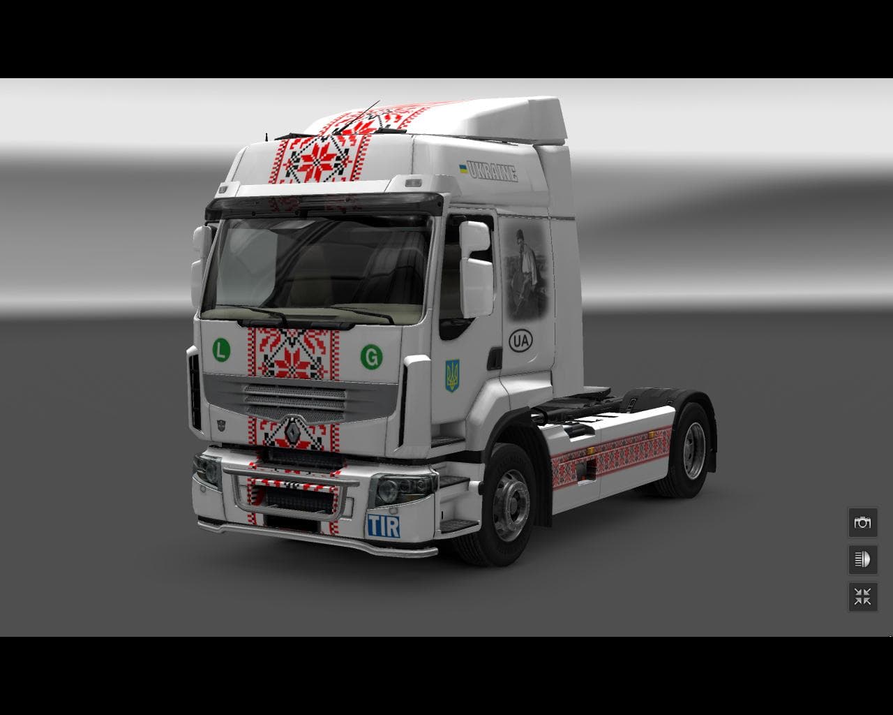 RENAULT PREMIUM UKRAINE SKIN 1.22 - ETS2 mods download – skins screenshot 2