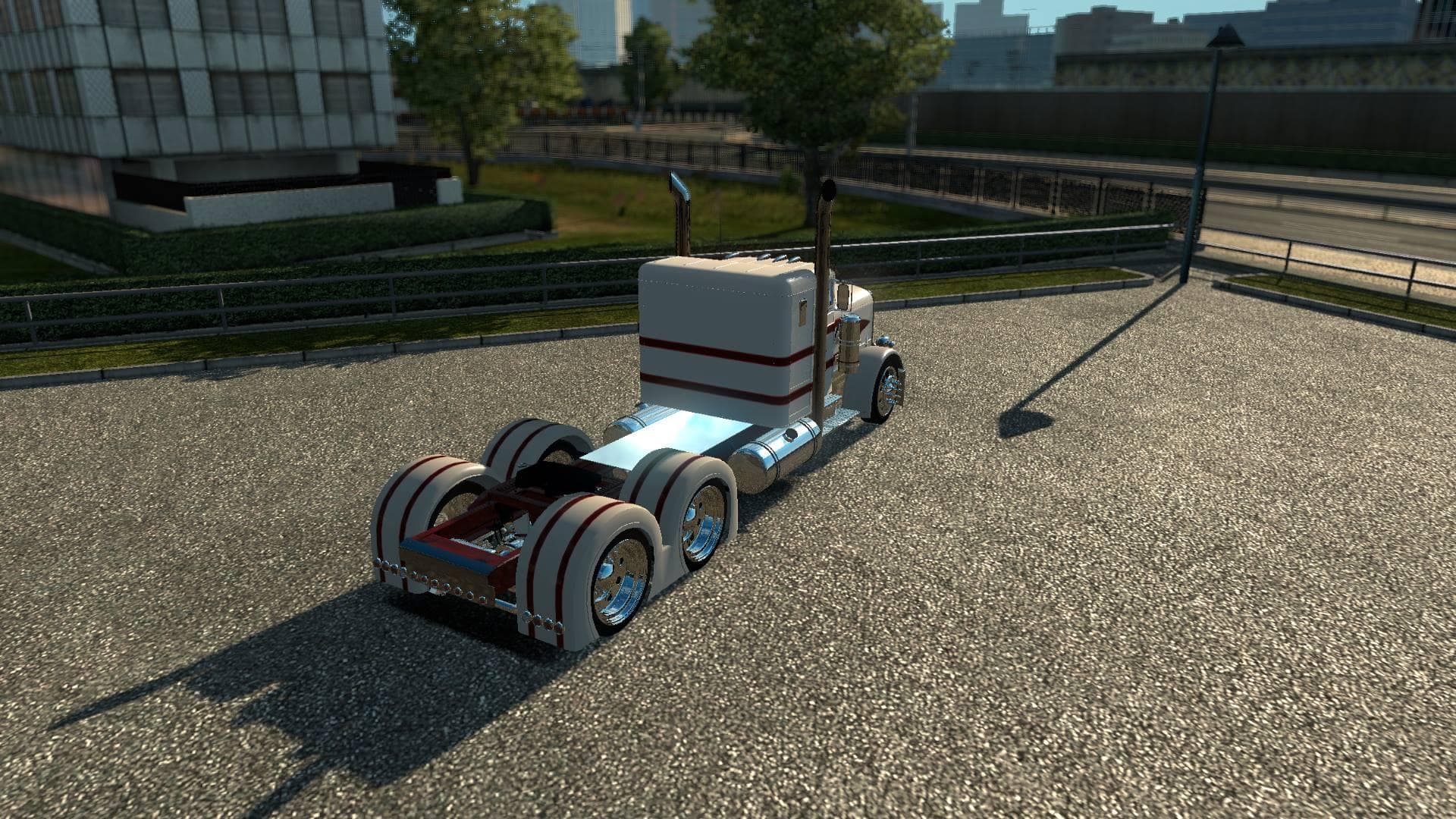 PETERBILT 351/379 RED STRIPES SKIN 1.22 - ETS2 mods download – skins screenshot 2