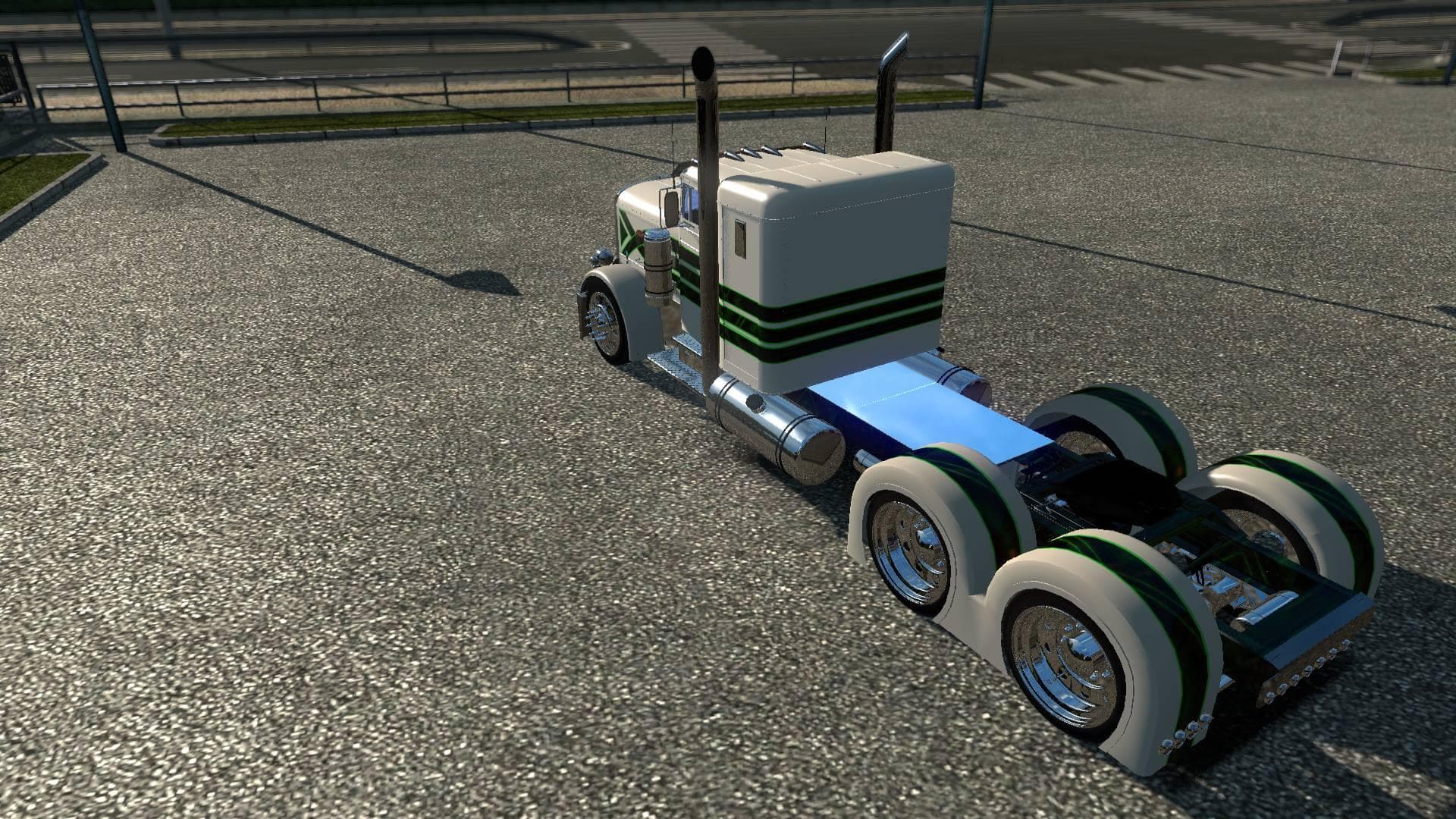 PETERBILT 351 GREEN ENVY SKIN 1.22 - ETS2 mods download – skins screenshot 2