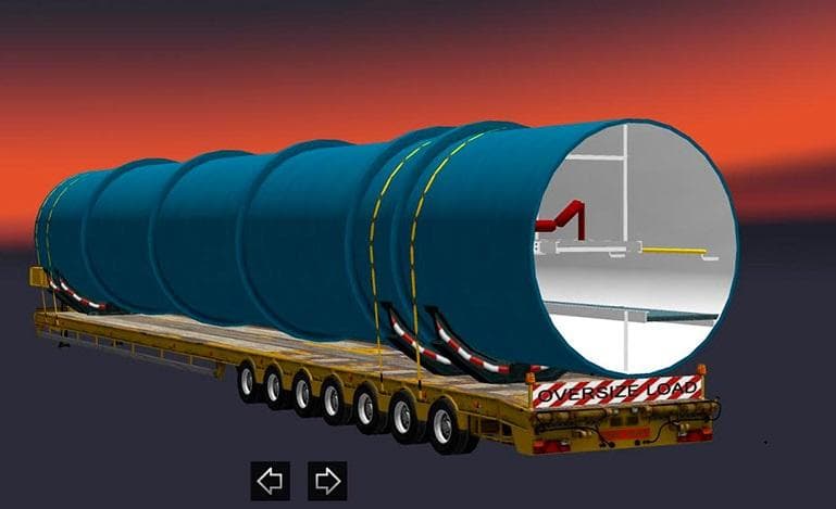 OVERSIZE TRAILERS 1.22 FIXED – Trailers mod for Euro Truck Simulator 2
