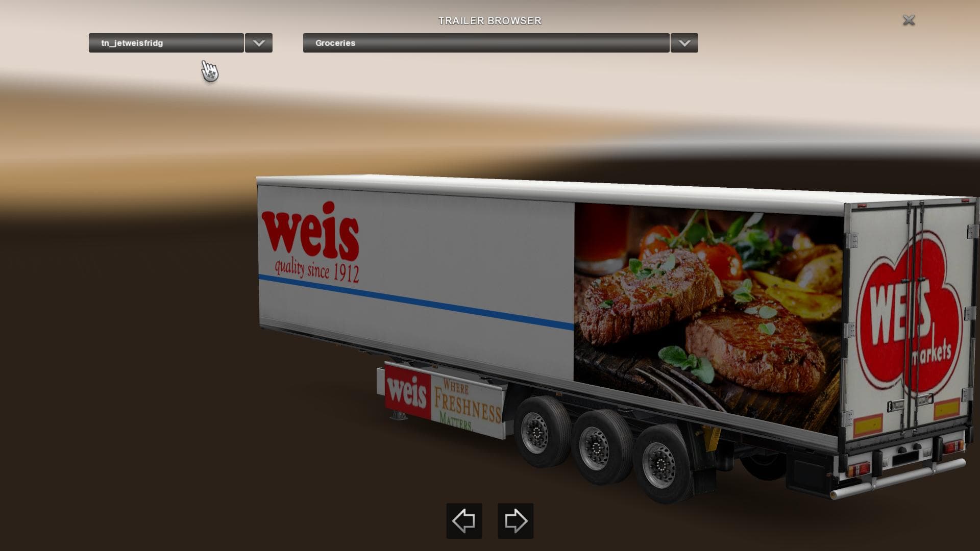 WEIS MARKETS SET V1 - ETS2 mods download – skins screenshot 2