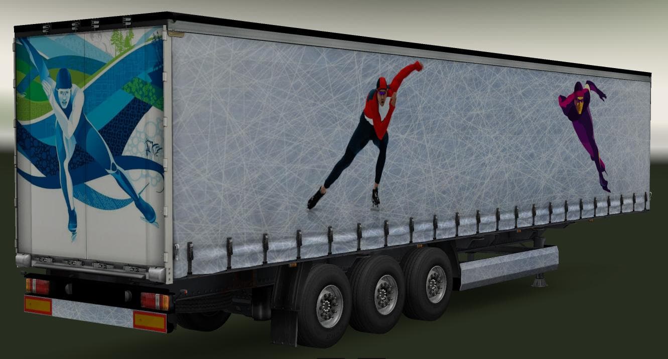 TRAILER PACK SPORT THEME V2.1 – Trailers mod for Euro Truck Simulator 2