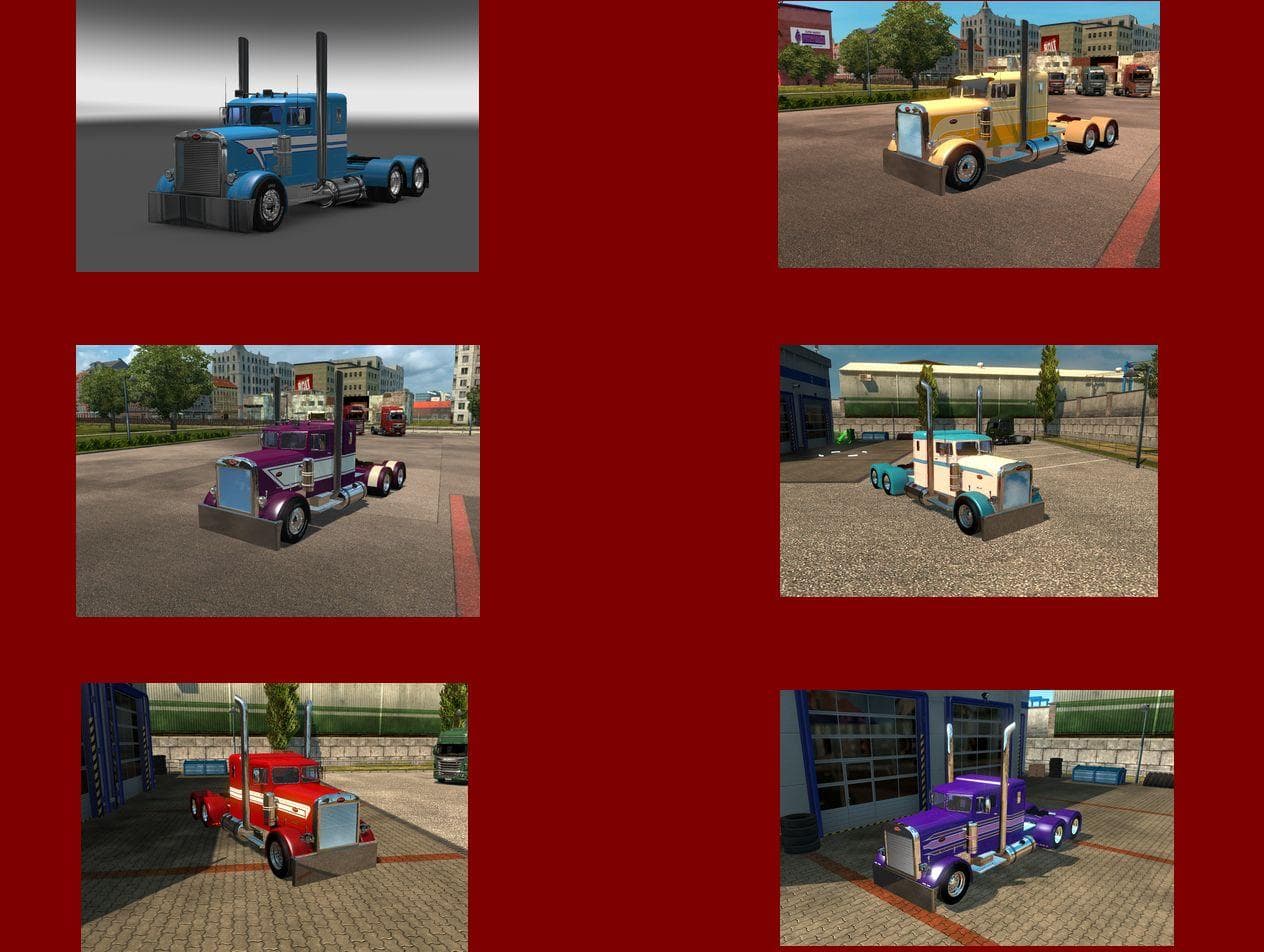 PETERBILT 351/379 BIG SKIN PACK 1.22 – Skins mod for Euro Truck Simulator 2