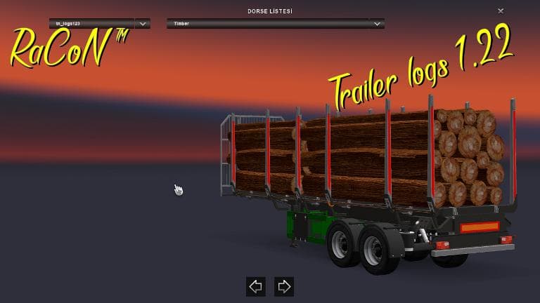 TRAILER LOGS 1.22 – Trailers mod for Euro Truck Simulator 2