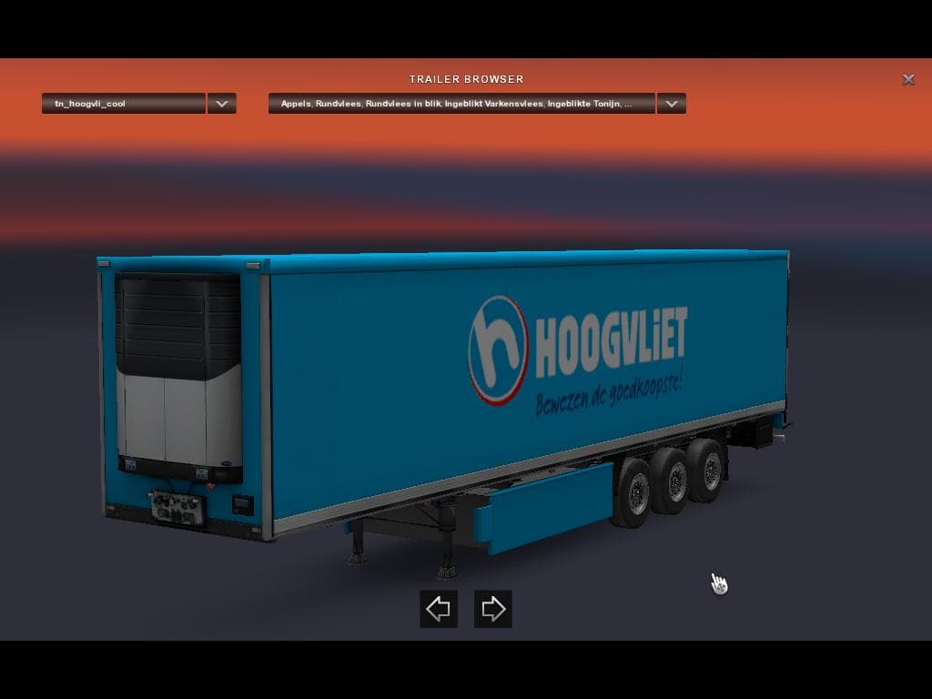HOOGVLIET TRUCK + TRAILER PACK – Skins mod for Euro Truck Simulator 2