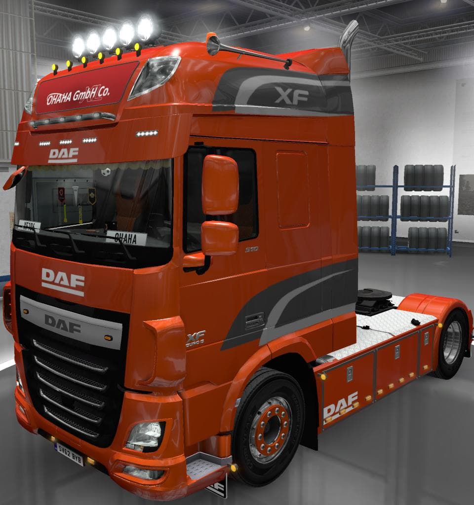 DAF XF E6 BY OHAHA 1.50 – Parts mod for Euro Truck Simulator 2