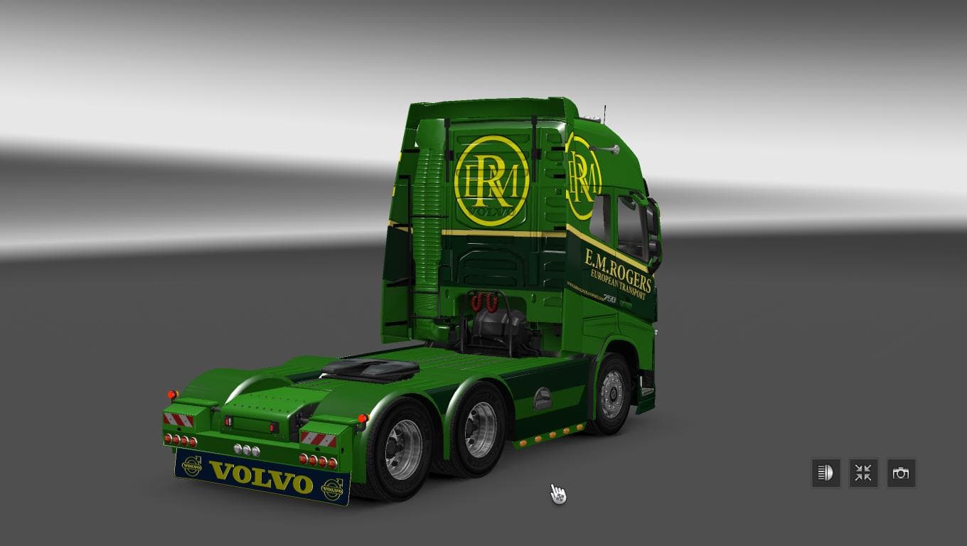 VOLVO FH 2013 OHAHA E.M.ROGER SKIN 1.22 - ETS2 mods download – skins screenshot 2