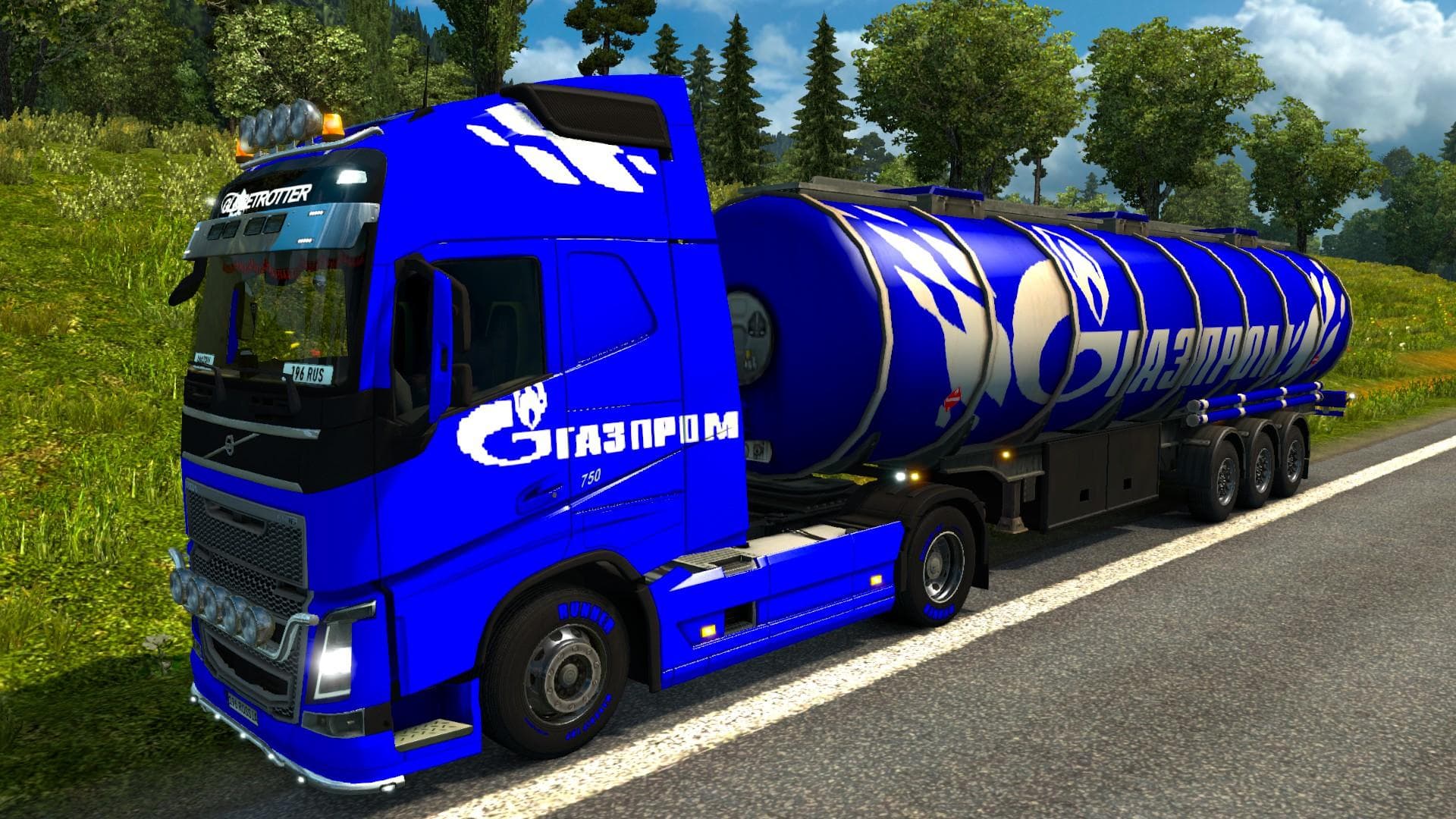 GAZPROM COMBO SKIN 1.22 – Skins mod for Euro Truck Simulator 2
