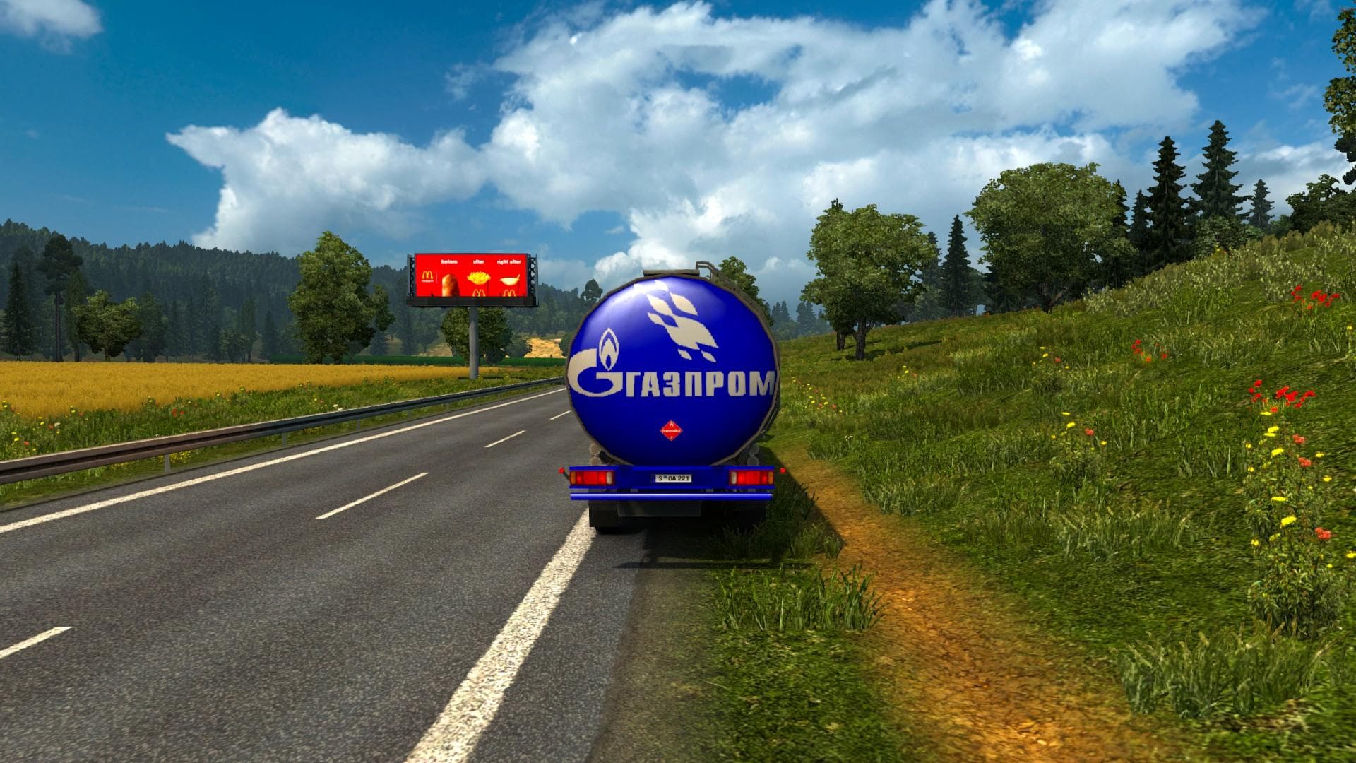 GAZPROM COMBO SKIN 1.22 - ETS2 mods download – skins screenshot 2
