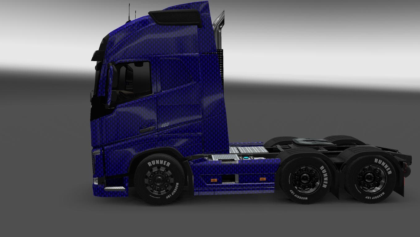 VOLVO FH 2013 BLUE CARBON SKIN 1.22 – Skins mod for Euro Truck Simulator 2