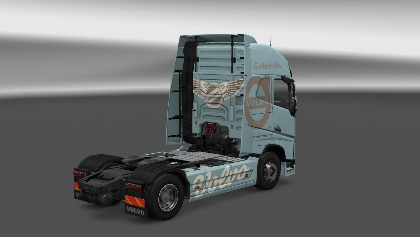 VOLVO FH 2012 BLUE SKY SKIN 1.22 - ETS2 mods download – skins screenshot 2