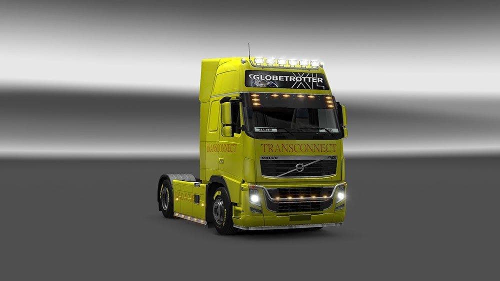 VOLVO FH16 2009 TRANSCONNECT SKIN 1.22 - ETS2 mods download – skins screenshot 2