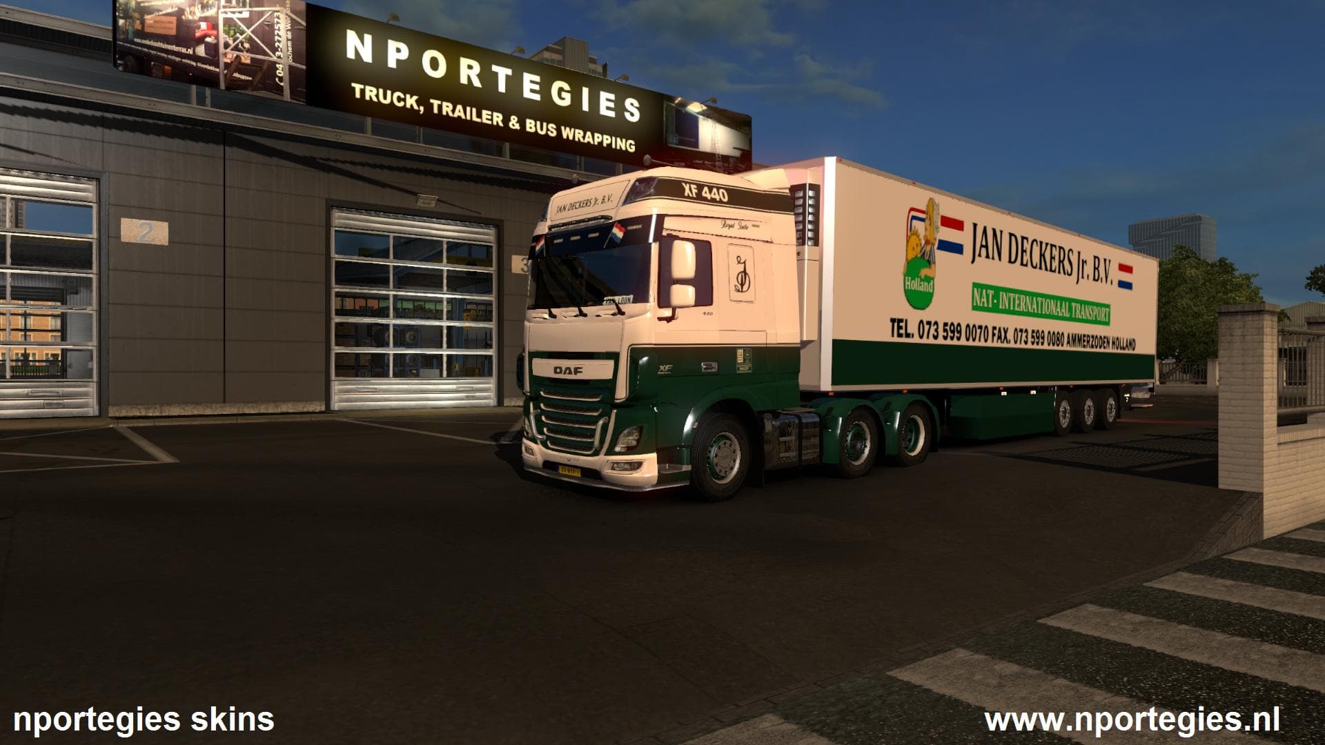 DAF E6 & TRAILER - JAN DECKERS TRANSPORT – Skins mod for Euro Truck Simulator 2
