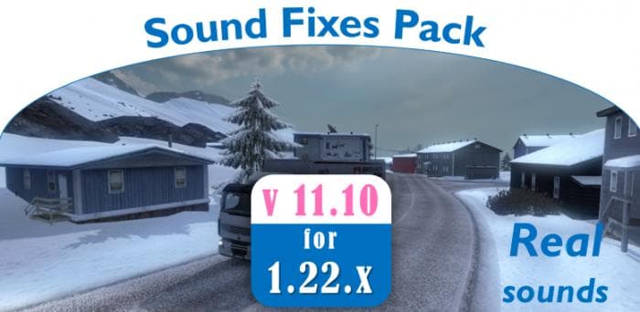 SOUND FIXES PACK + HOT PURSUIT SOUNDS V12 – Sounds mod for Euro Truck Simulator 2