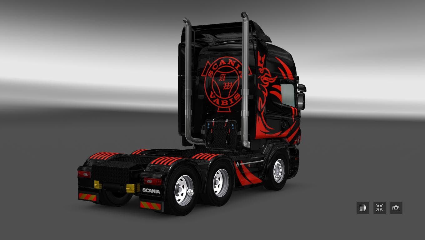 SCANIA RS RJL BLACK ARROW SKIN - ETS2 mods download – skins screenshot 2