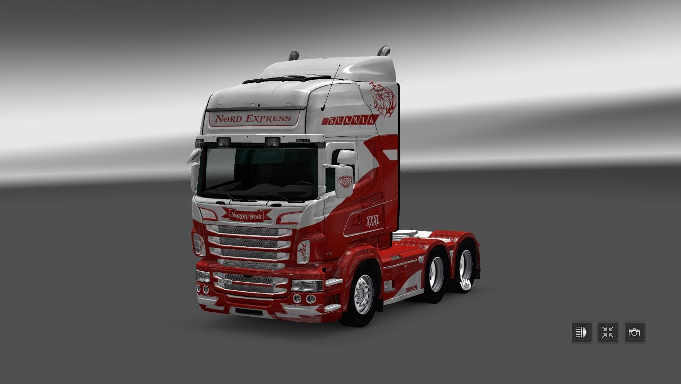 SCANIA RS RJL NORD EXPRESS SKIN – Skins mod for Euro Truck Simulator 2