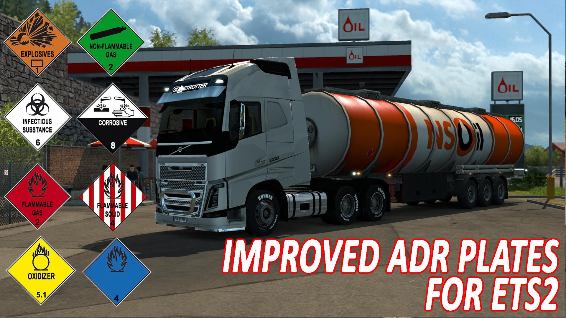IMPROVED ADR PLATES FOR ETS2 V1.0 – Parts mod for Euro Truck Simulator 2